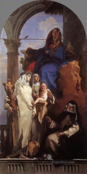 Giovanni Battista Tiepolo Painting - La Virgen Aparecida a los Santos Dominicos Giovanni Battista Tiepolo